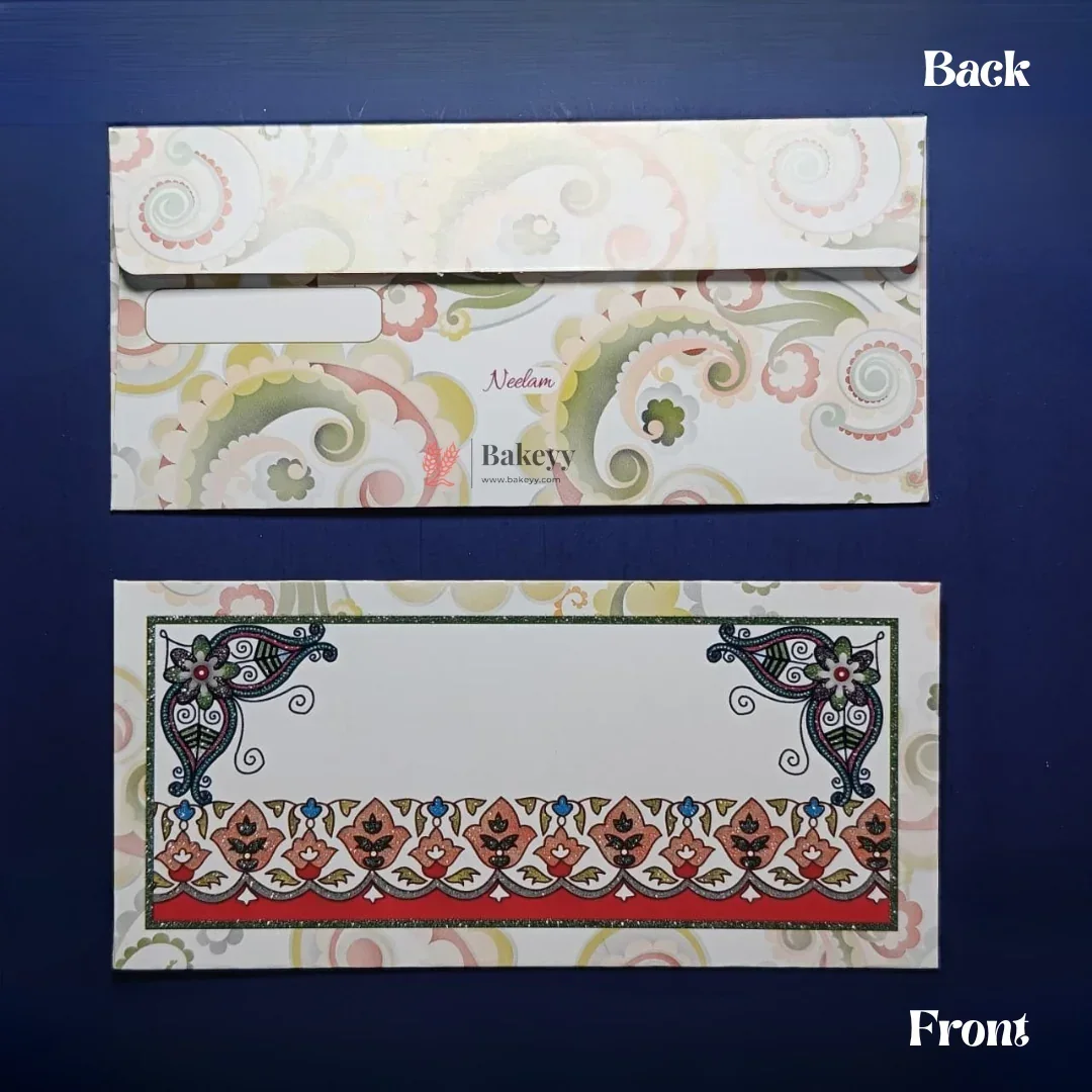 Designer Money Envelope Shagun Cover for Wedding and Festive Gifting | Pack of 10 - Image 12