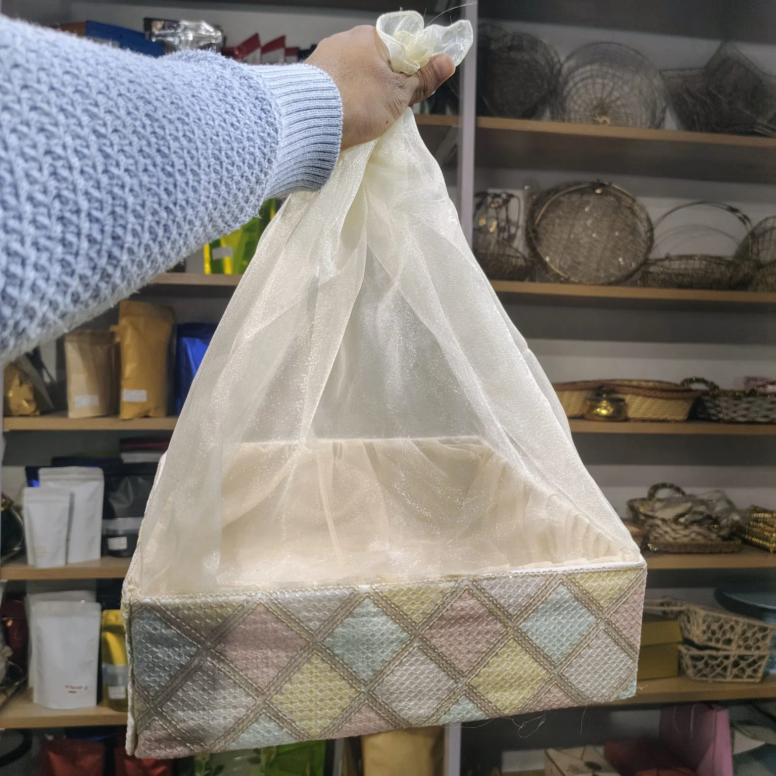 Diamond Design Net Basket | 3 Sizes Available | Pack of 1 - Image 8