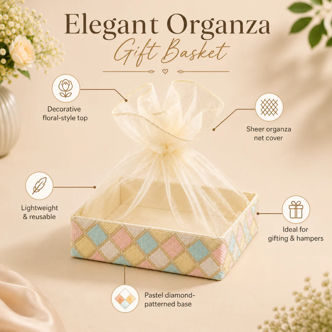 Diamond Design Net Basket | 3 Sizes Available | Pack of 1 - Image 9