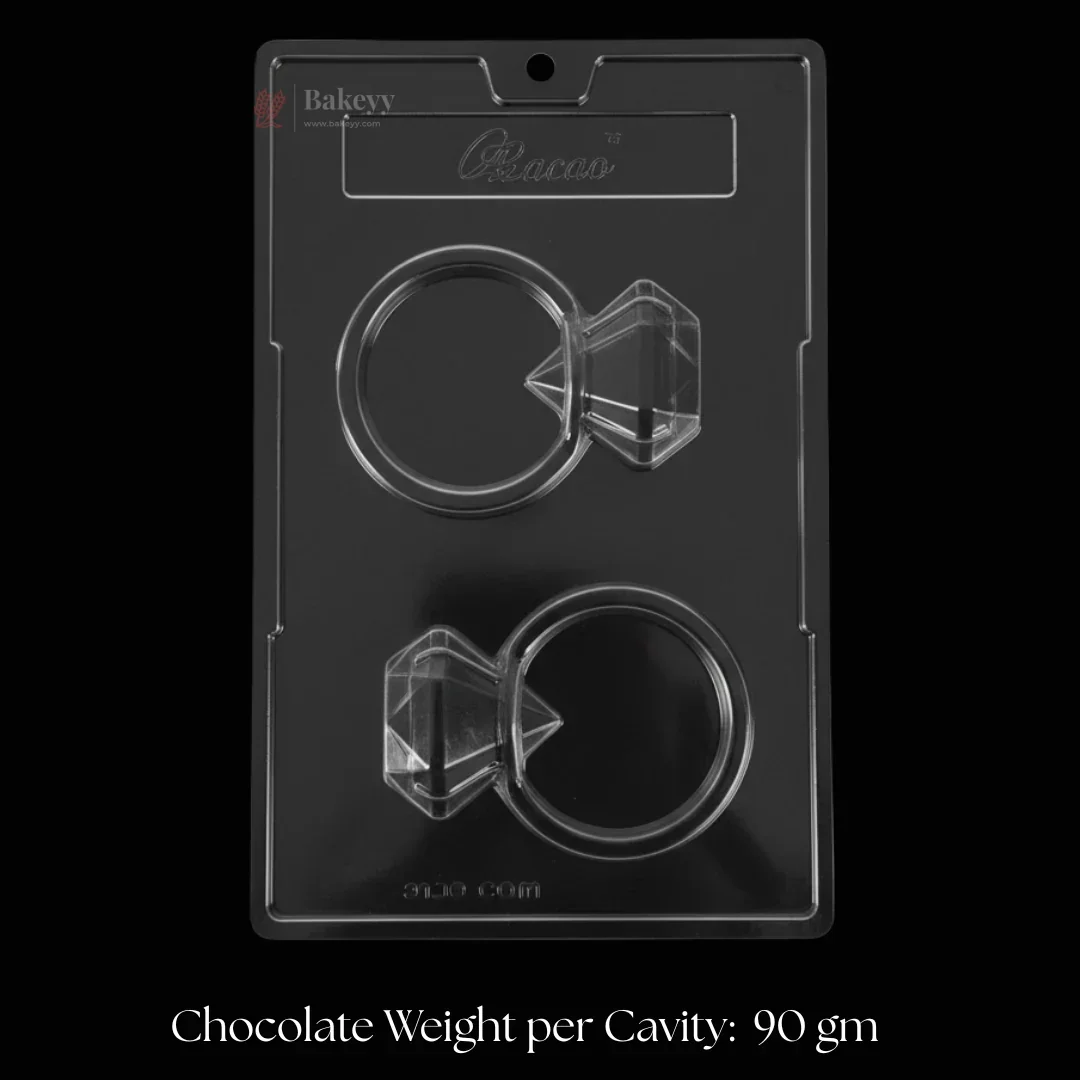 Mould 155 | Diamond Ring Chocolate Mould | 2 Cavity | Pack of 1