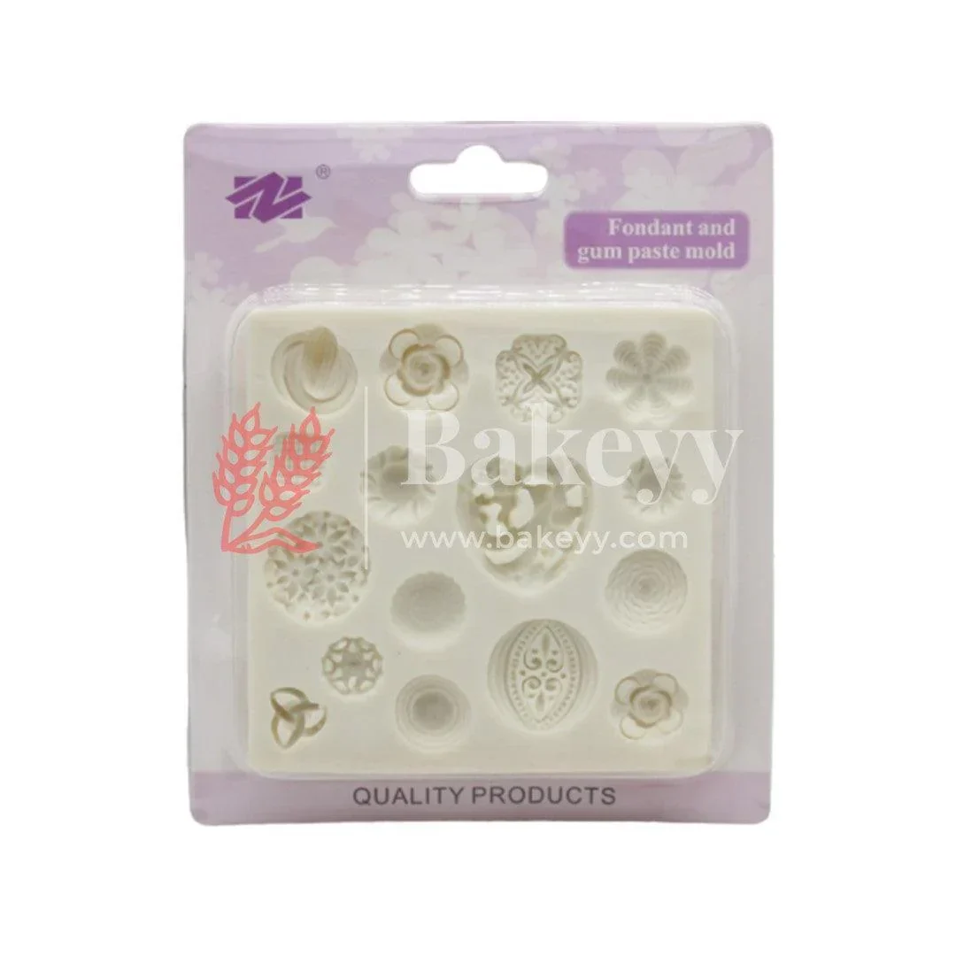 Heart & Flowers Fondant Mould | Marzipan Mould - Image 2