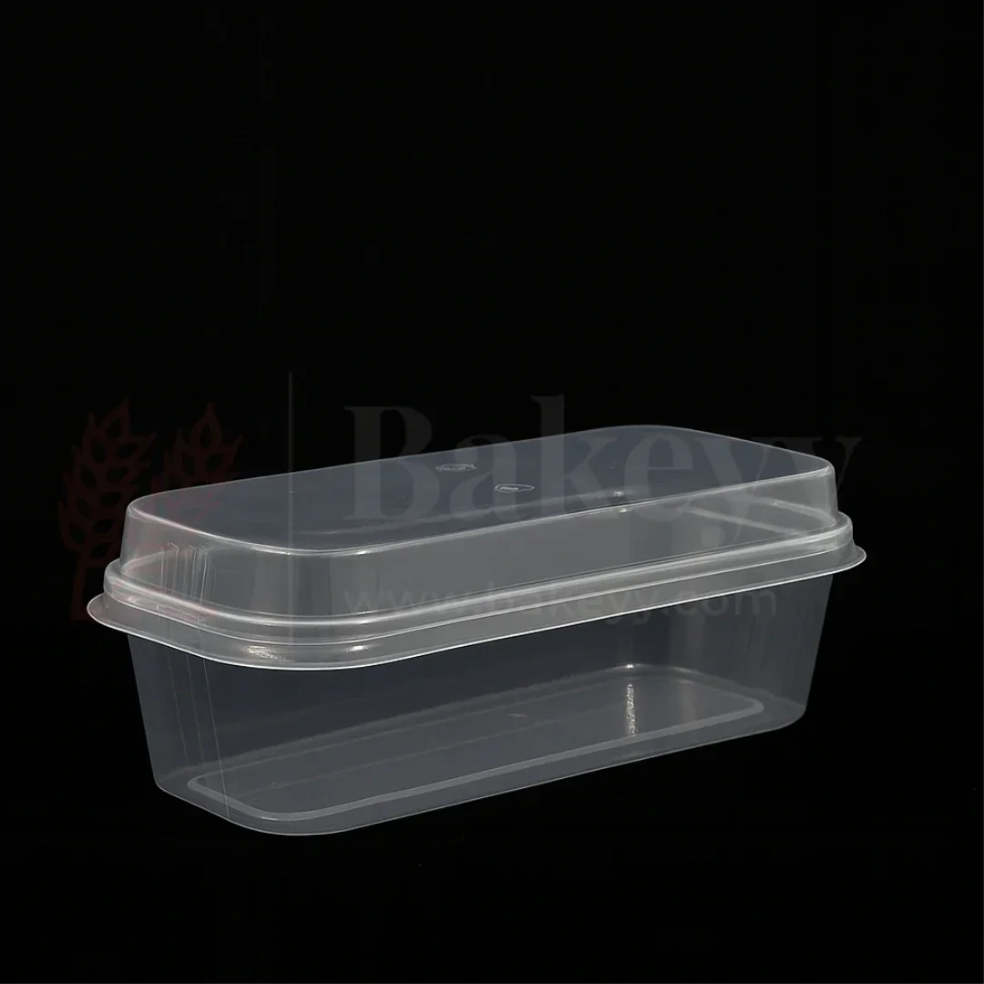 250 ml | Disposable Rectangle Dessert Container | Suitable for Brownies, Indian Milk Mithai, Tres leches Cake | Pack of 50 - Image 2