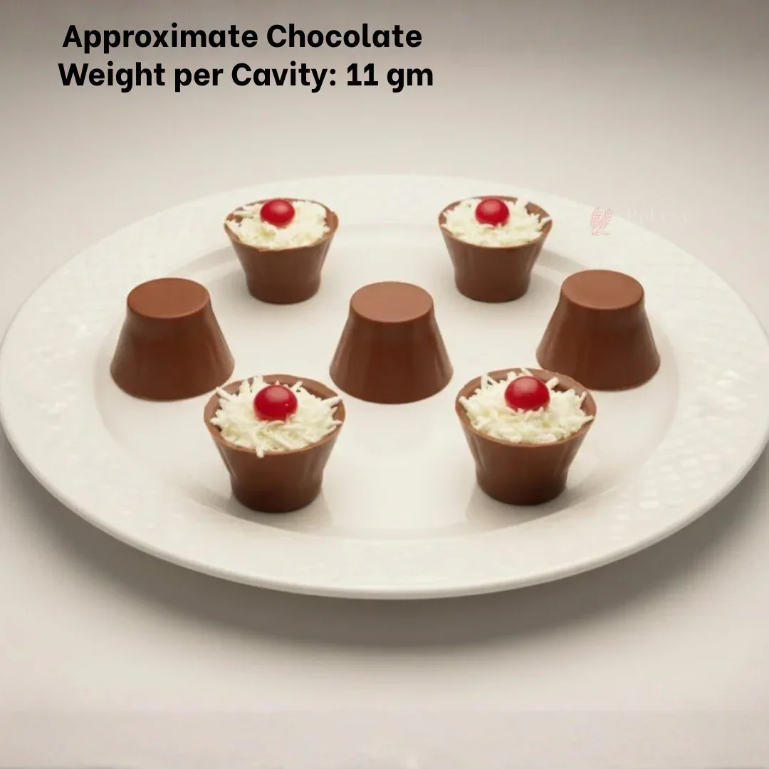 Mould 212-Dome Cylinder Chocolate Mould Tray | 6 Cavity | Party Favor Mould | Pack of 1 - Image 3