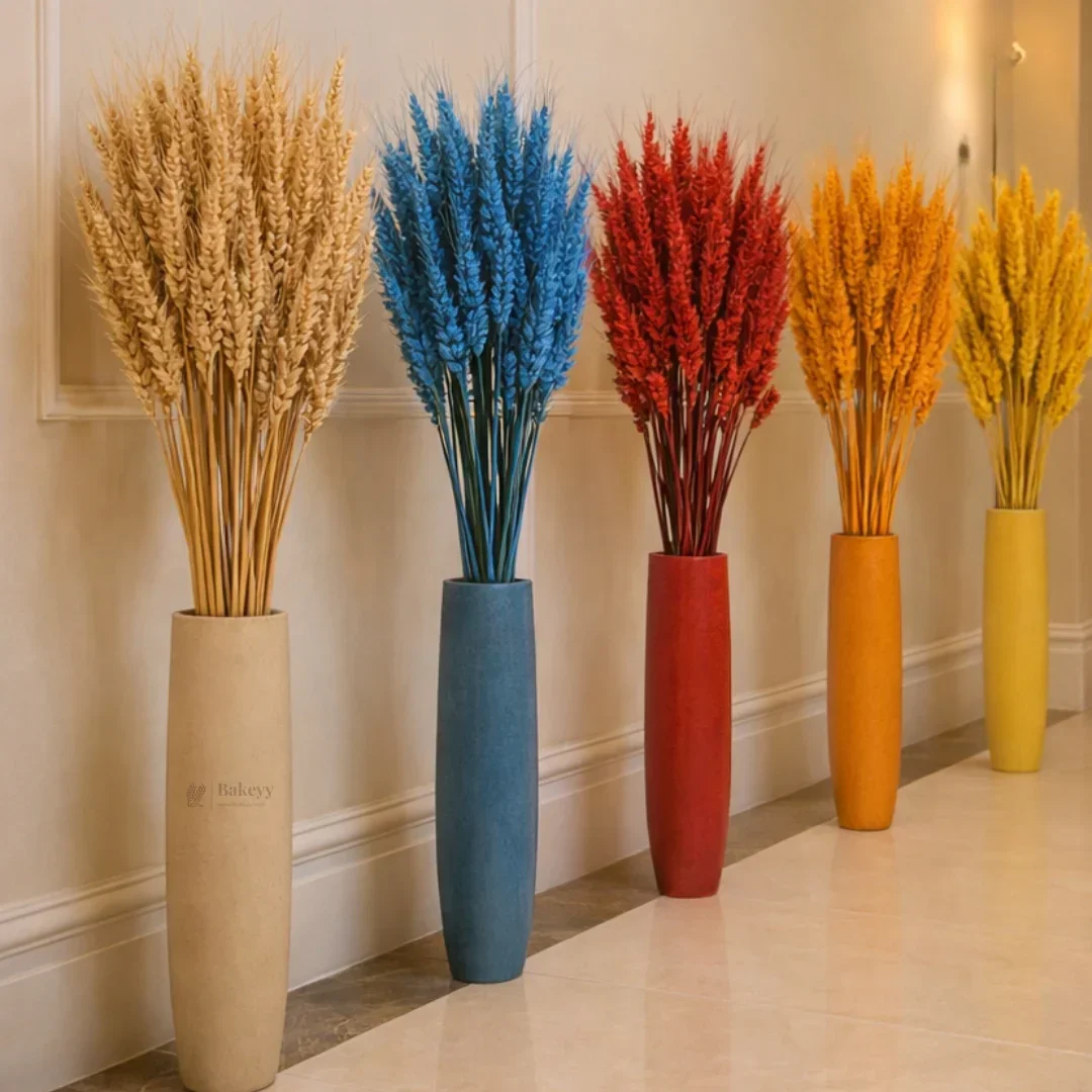 Dried Wheat Stems for Décor | Long Stem Natural Floral Accent | Decorative Bunch | Multiple Color Options | 45 - 55 Stems | 1 Bunch - Image 9