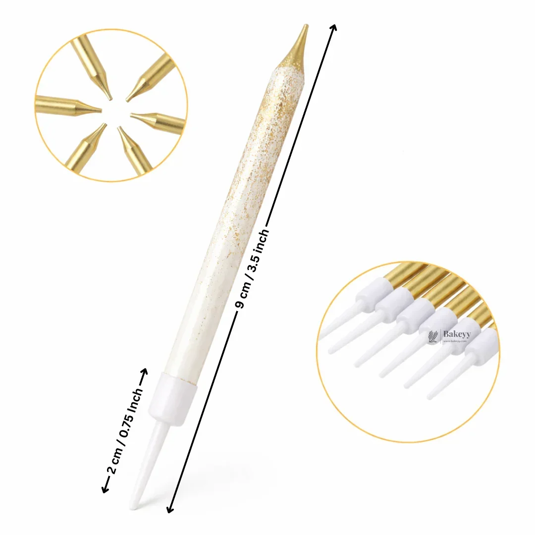 Dual Tone Metallic Candles | Glitter Candles | Birthday Decor - Image 2