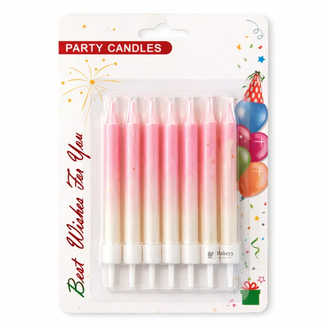 Dual Tone Metallic Candles | Glitter Candles | Birthday Decor - Image 4