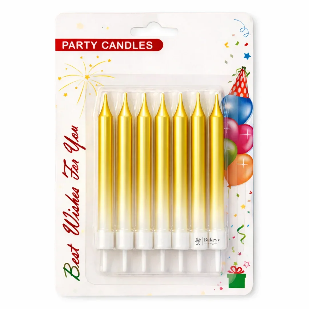 Dual Tone Metallic Candles | Glitter Candles | Birthday Decor - Image 5
