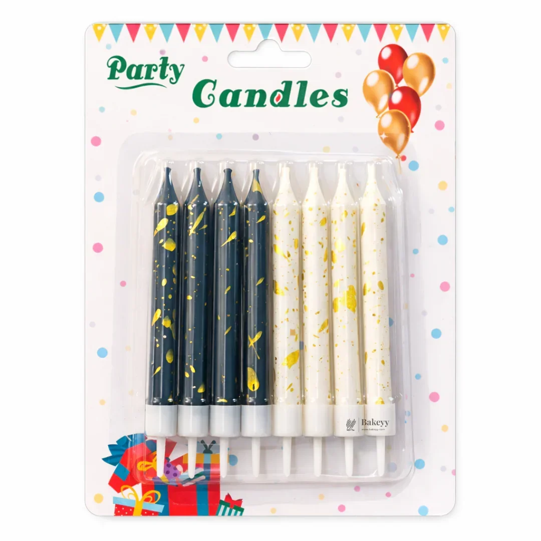 Dual Tone Metallic Candles | Glitter Candles | Birthday Decor - Image 7