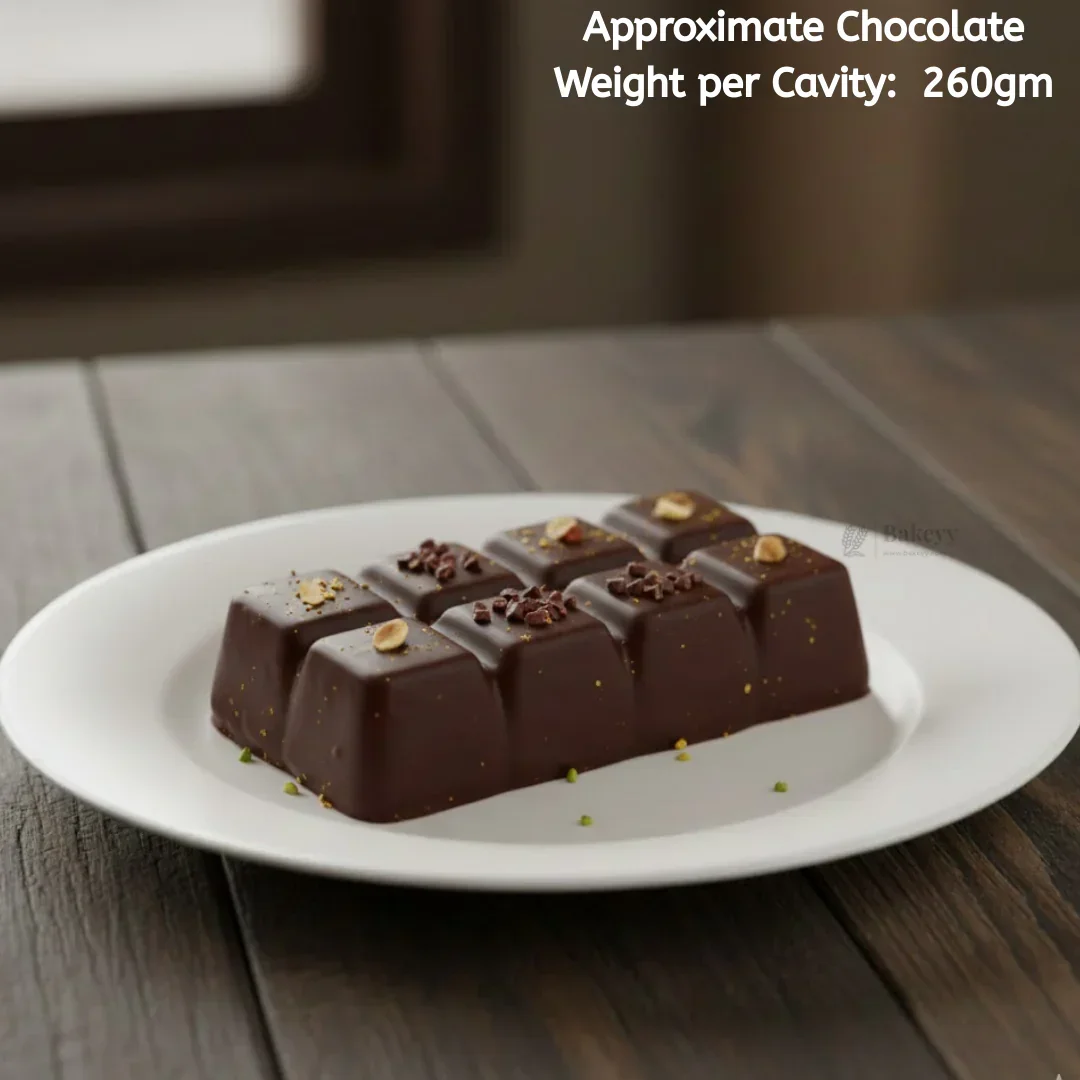 Mould 678 | Dubai Kunafa Deep Bar Chocolate Mould Tray | 1 Cavity | Party Favor Mould | Pack of 1 - Image 3
