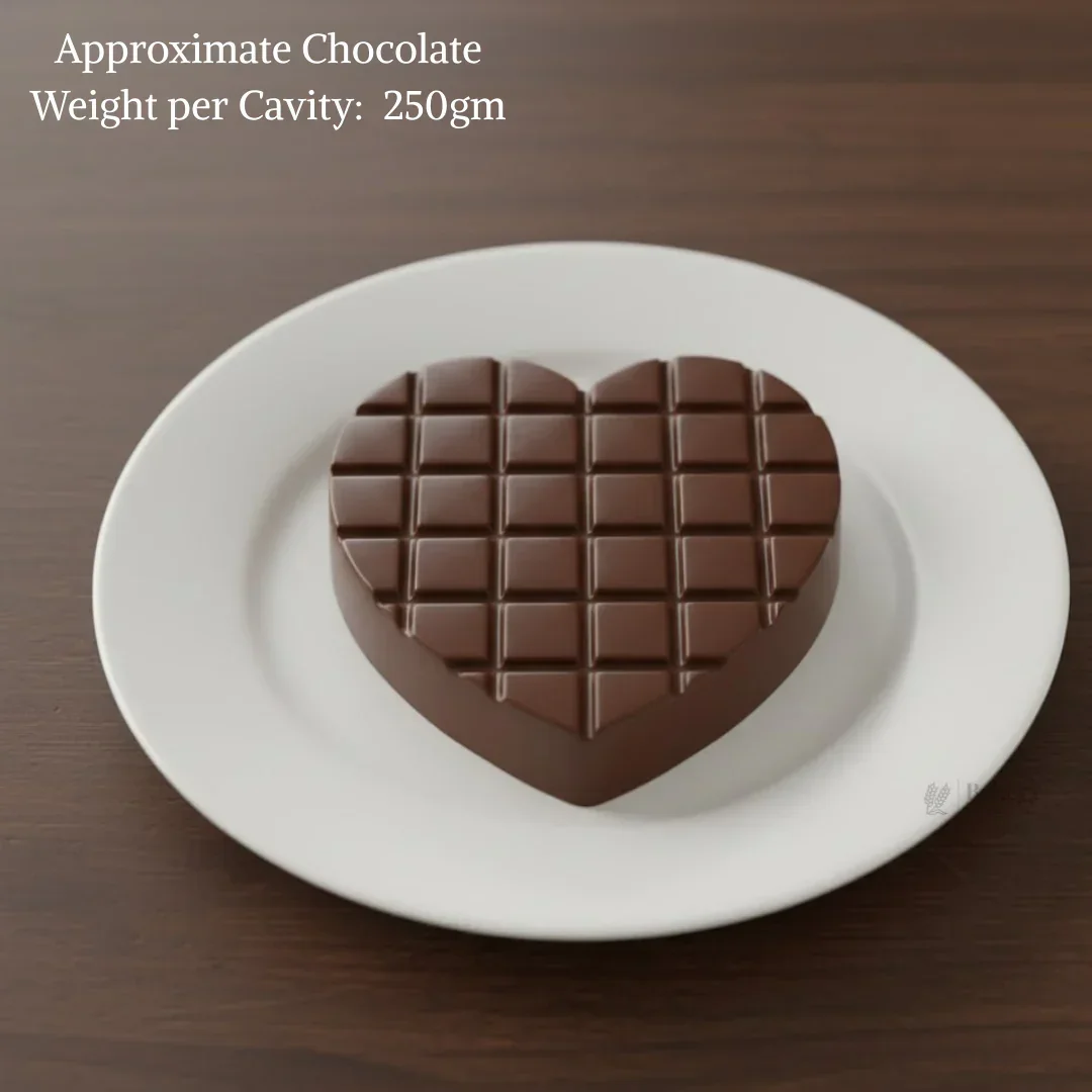 Mould 681 | Dubai Kunafa Heart Chocolate Mould Tray | 1 Cavity | Party Favor Mould | Pack of 1 - Image 3