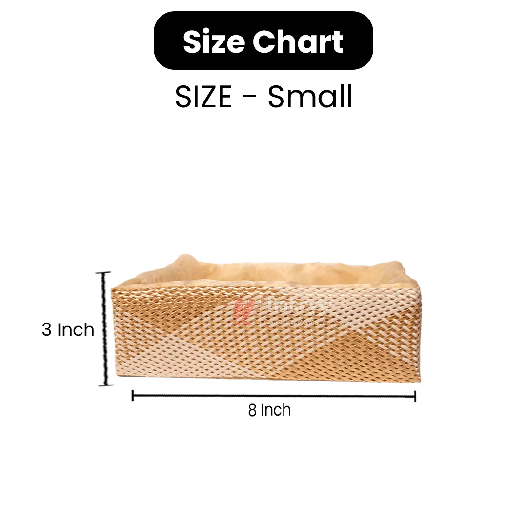 Hues Elegant Beige Pearl Net Square Hamper | Luxurious Gifting Basket - Image 3