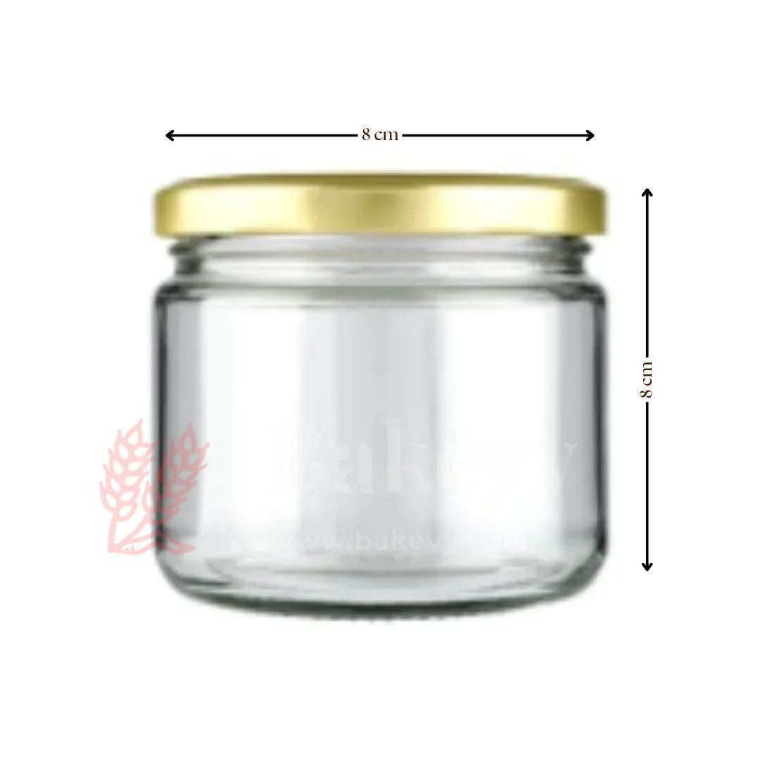 Elegant Clear Storage Jars with Stylish Golden Lids | Pack of 12 - Image 7