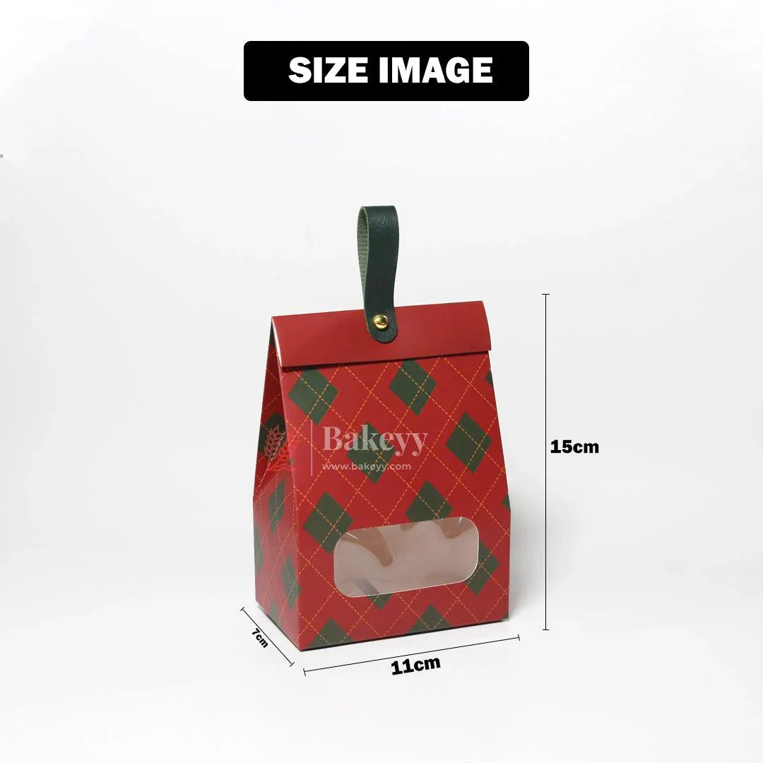 Elegant Festive Bakery Gift Box with Handle – Perfecper Box with Handle | Chocolate Box | Pack Of 12 | Candy Box | Return Gift Bot for Treats and Gifts| Pax | - Image 2