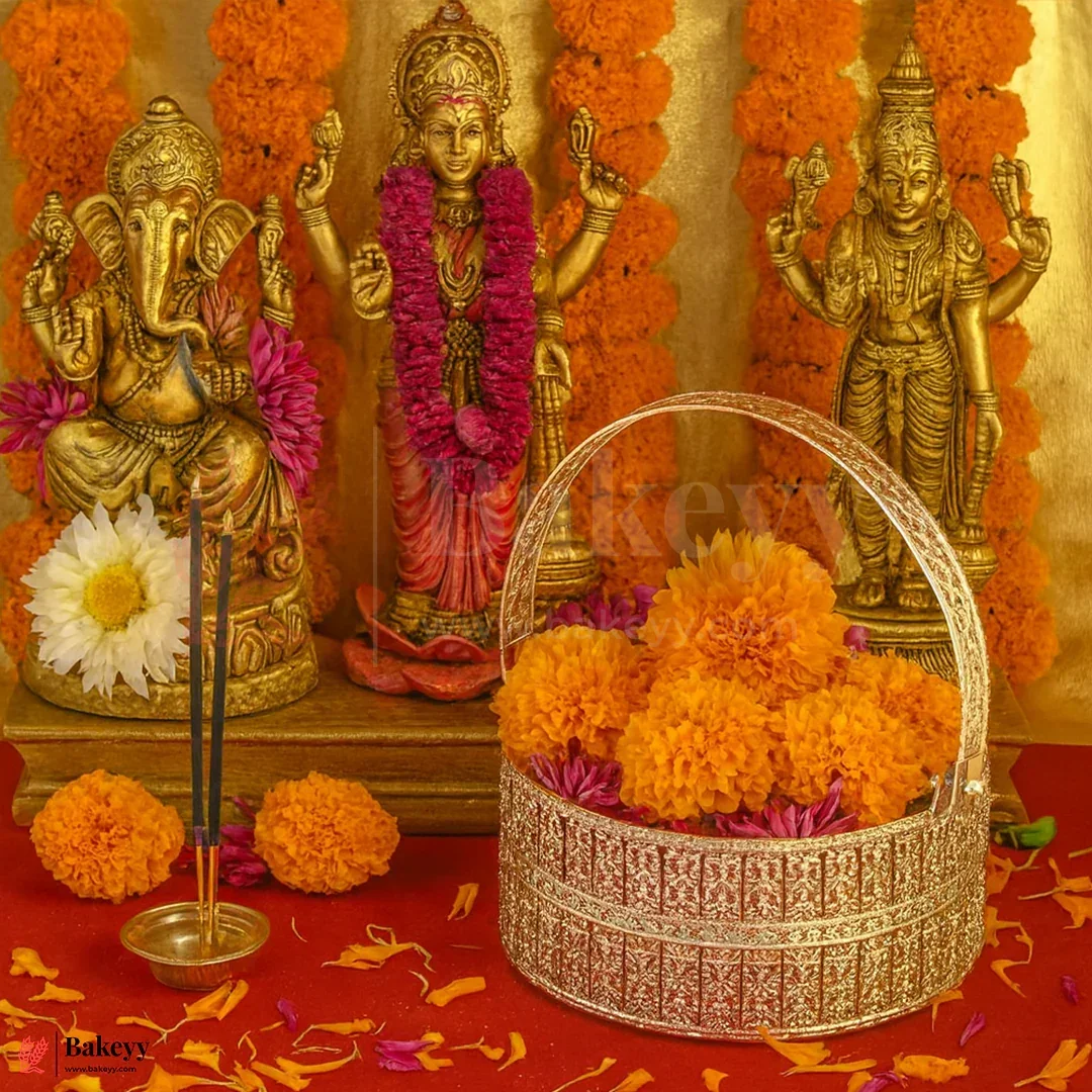 Elegant Silver Plated Metal Basket |Premium Gifting & Serving Accessory| for Weddings, Festivals & Special Occasions - Image 7