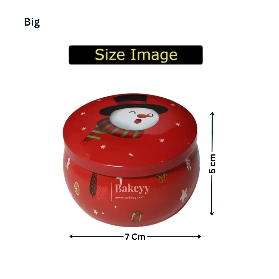 Empty Christmas Candle Tin Box | Random Prints per Pack | Pack of 12 - Image 5