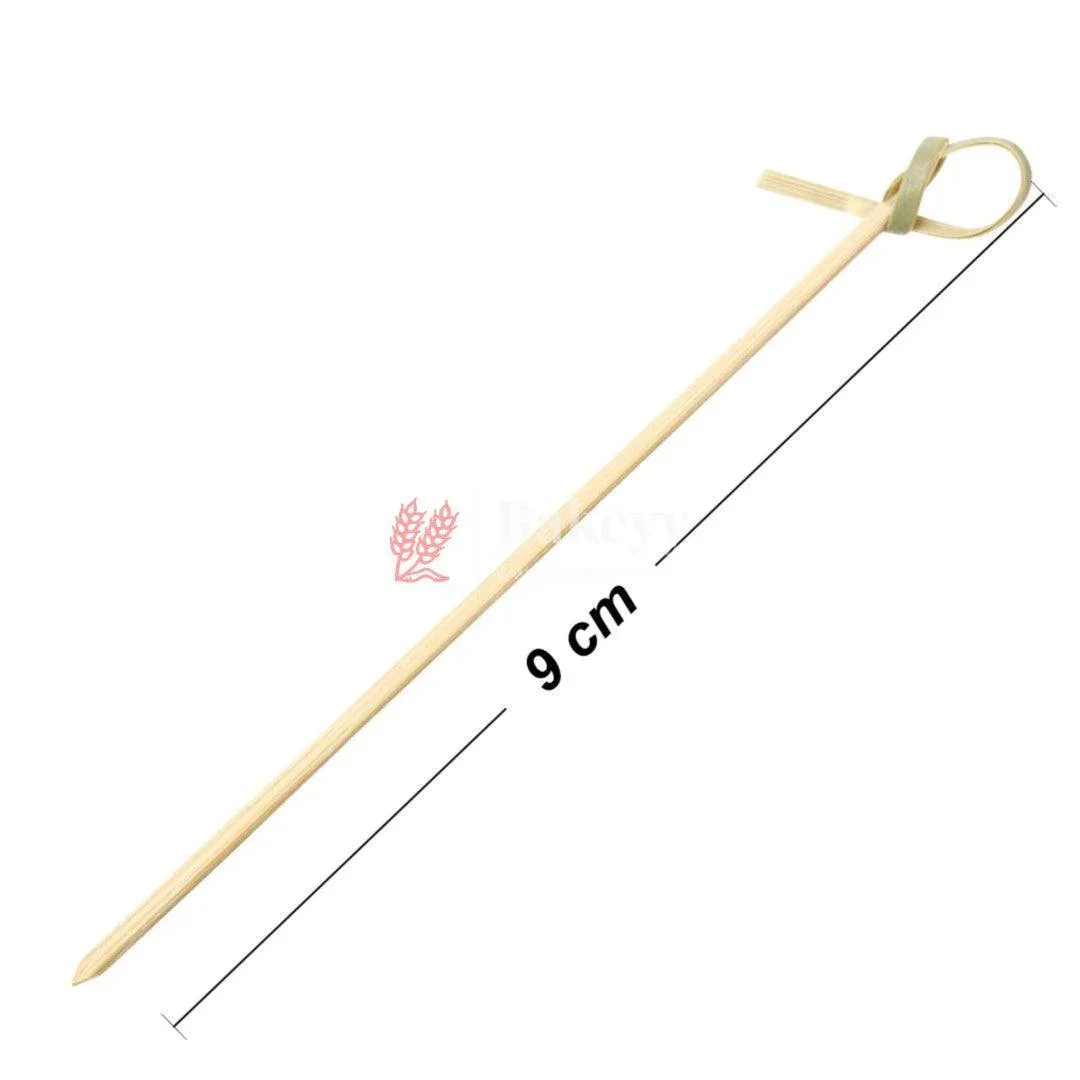 4 Inch Bamboo Knot Picks | Cocktail Skewers Eco Friendly Completely Biodegradable | Adding Cocktail | Pack Of 100 - Image 2
