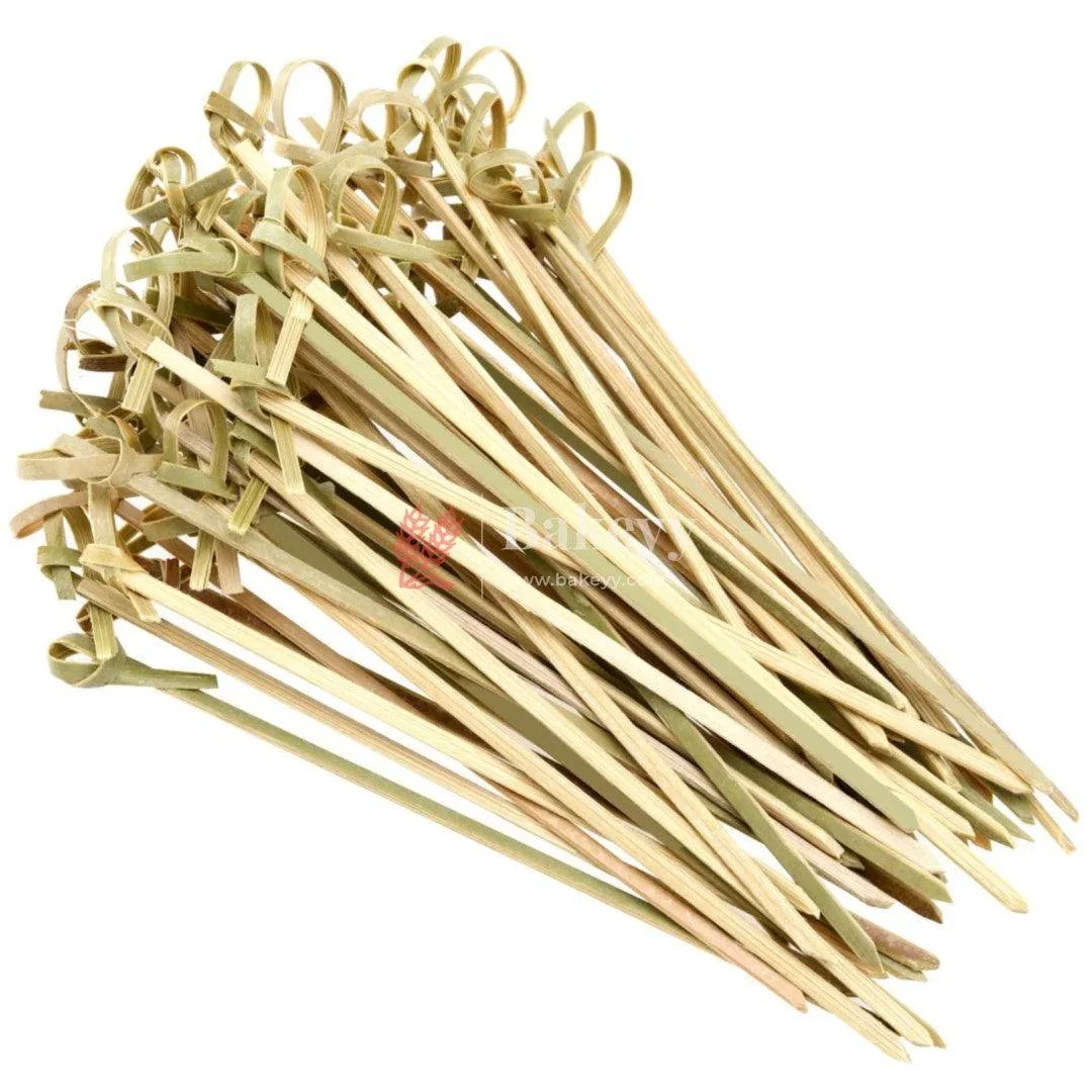 4 Inch Bamboo Knot Picks | Cocktail Skewers Eco Friendly Completely Biodegradable | Adding Cocktail | Pack Of 100 - Image 3
