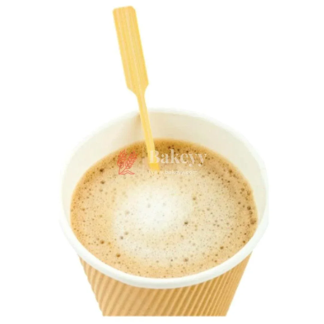 Wooden Coffee and Beverage Paddle Stirrers | Wooden Stirrers | Pack Of 100 - Image 3