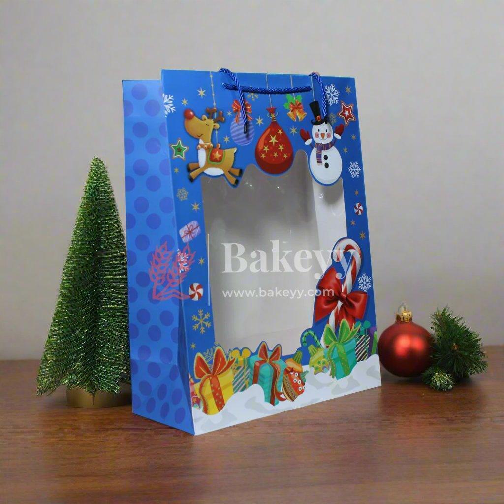 Christmas Window Hamper Gift Bags – Pack of 12 (40x29x14cm & 32x26x12cm): Perfect for Holiday Gifting - Image 5