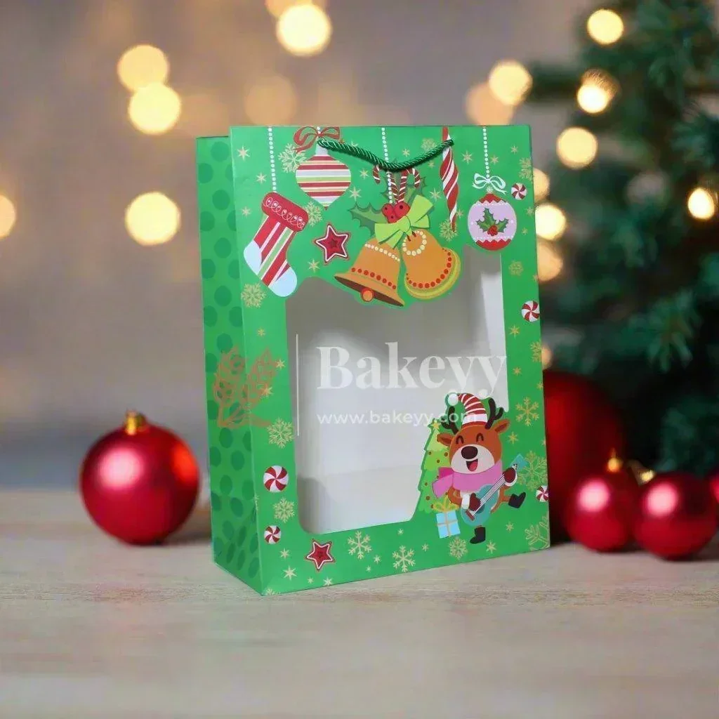 Christmas Window Hamper Gift Bags – Pack of 12 (40x29x14cm & 32x26x12cm): Perfect for Holiday Gifting - Image 6
