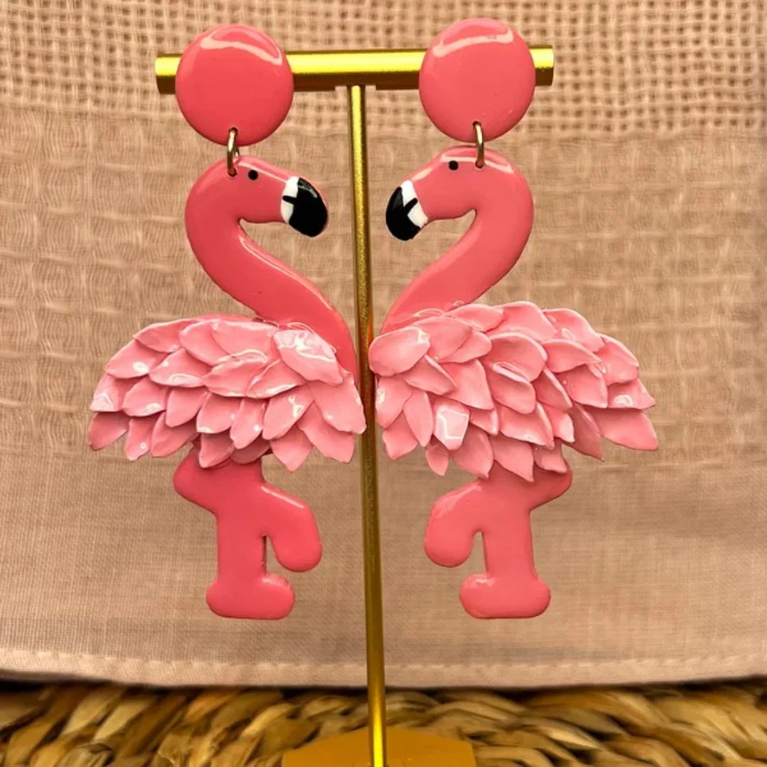 Flamingo Round Frame Cookie Cutter | 8 Piece | Pack of 1 - Image 4