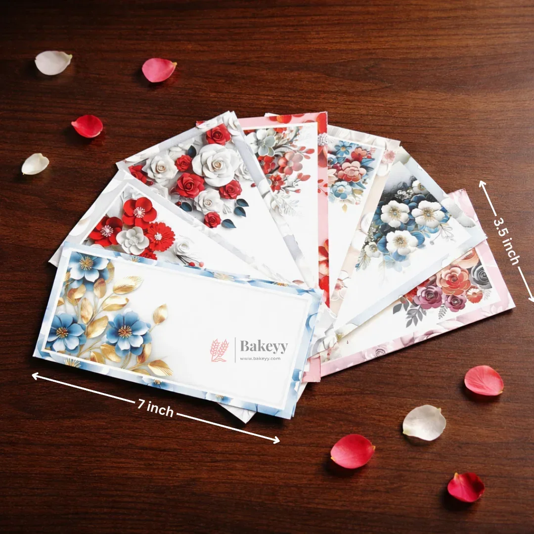 Floral & Artistic Printed Money Envelopes | Premium Cash & Gift Envelopes | Multiple Elegant Designs | Pack of 25 - Image 2
