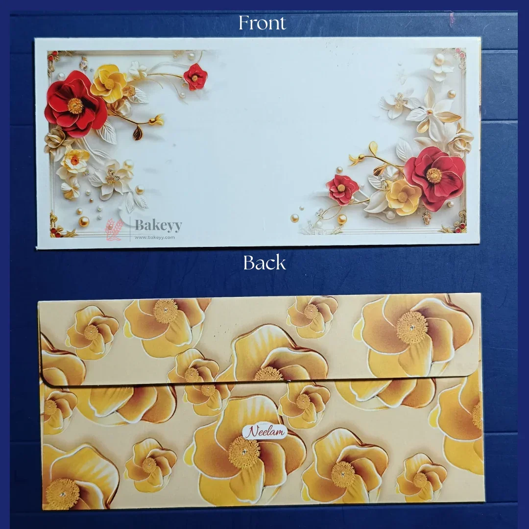 Floral & Artistic Printed Money Envelopes | Premium Cash & Gift Envelopes | Multiple Elegant Designs | Pack of 25 - Image 4