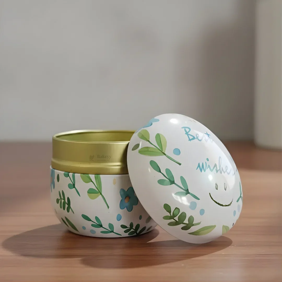 Candle Tin Round Shaped Decorative Boxes | Empty Candle Boxes | Candle Tin Box | Decorative Storage box | Pack of 1 - Image 6