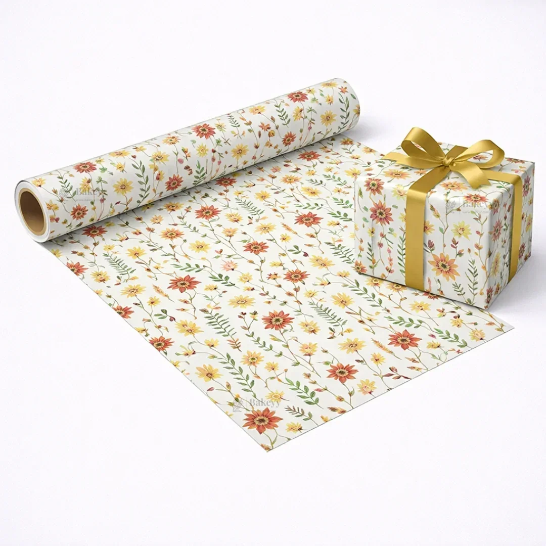 Floral & Heart Print Gift Wrapping Paper Sheets | Premium Decorative Wrapping for Gifting | Pack of 25 sheets - Image 7