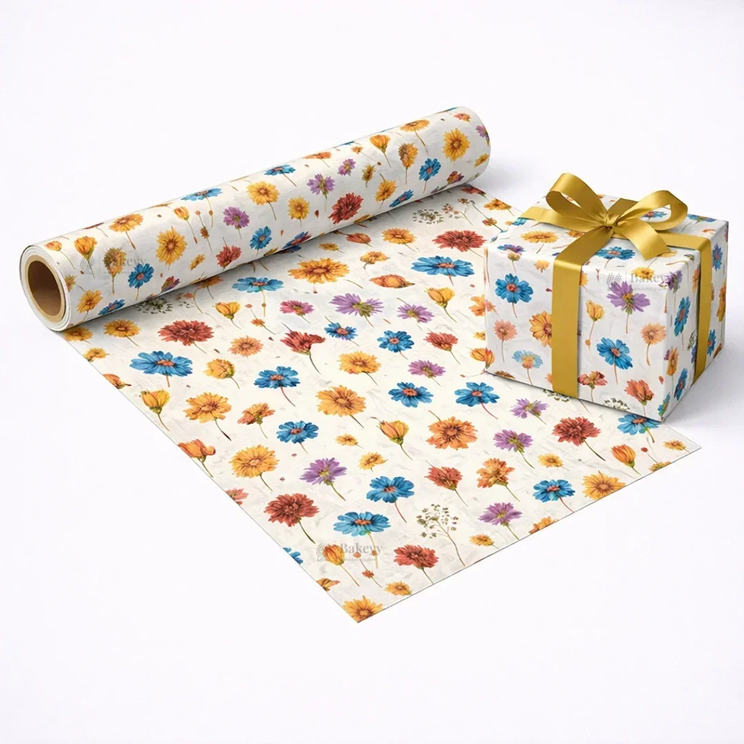 Floral & Heart Print Gift Wrapping Paper Sheets | Premium Decorative Wrapping for Gifting | Pack of 25 sheets - Image 8