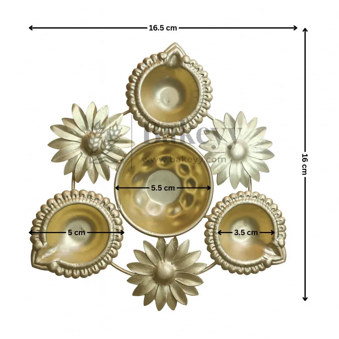 Flower Design Decorative Urli | 1 Piece - Image 3