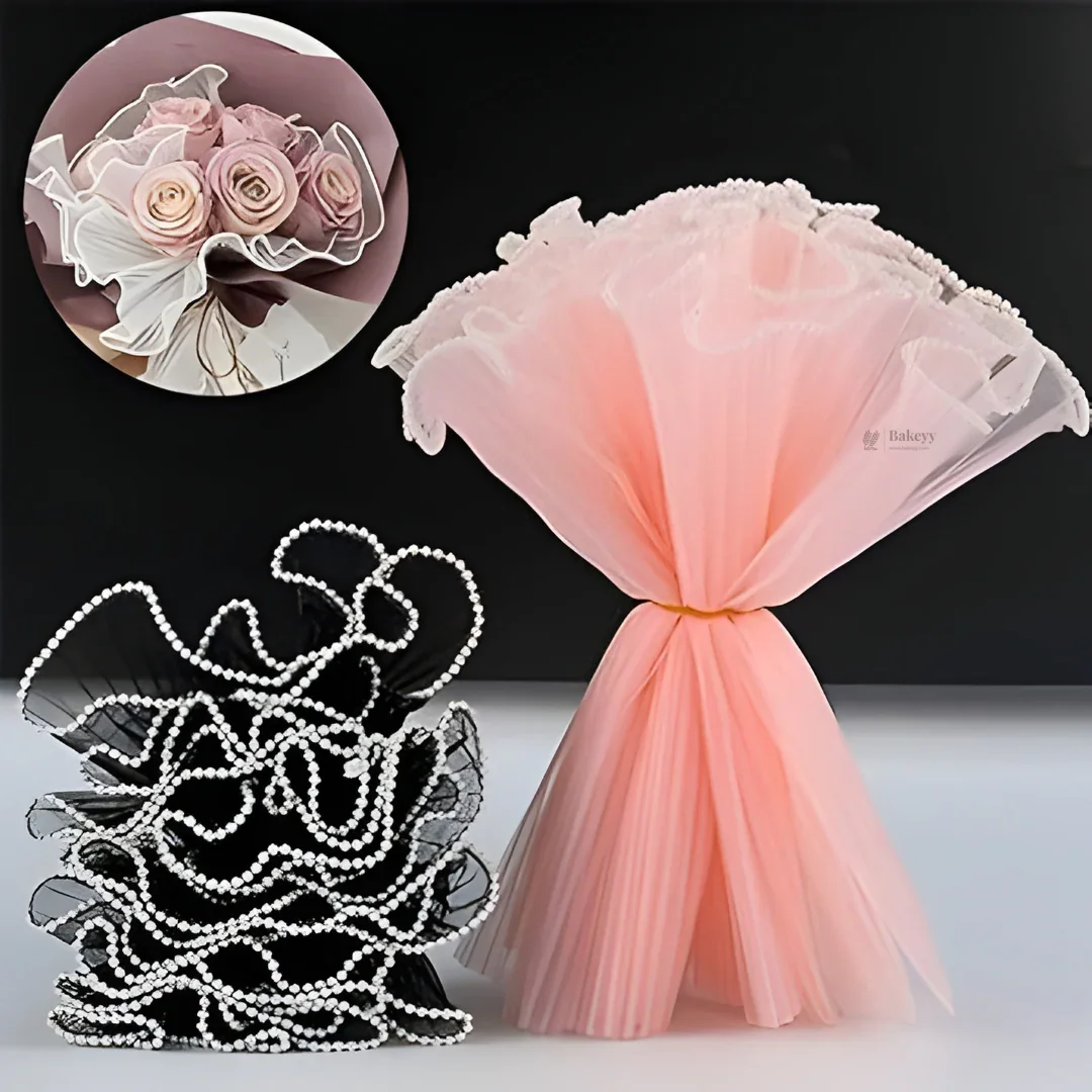 Flower Wrapping Mesh Roll | Decorative Bouquet Wrap | Florist Packaging | Pack of 1 - Image 6