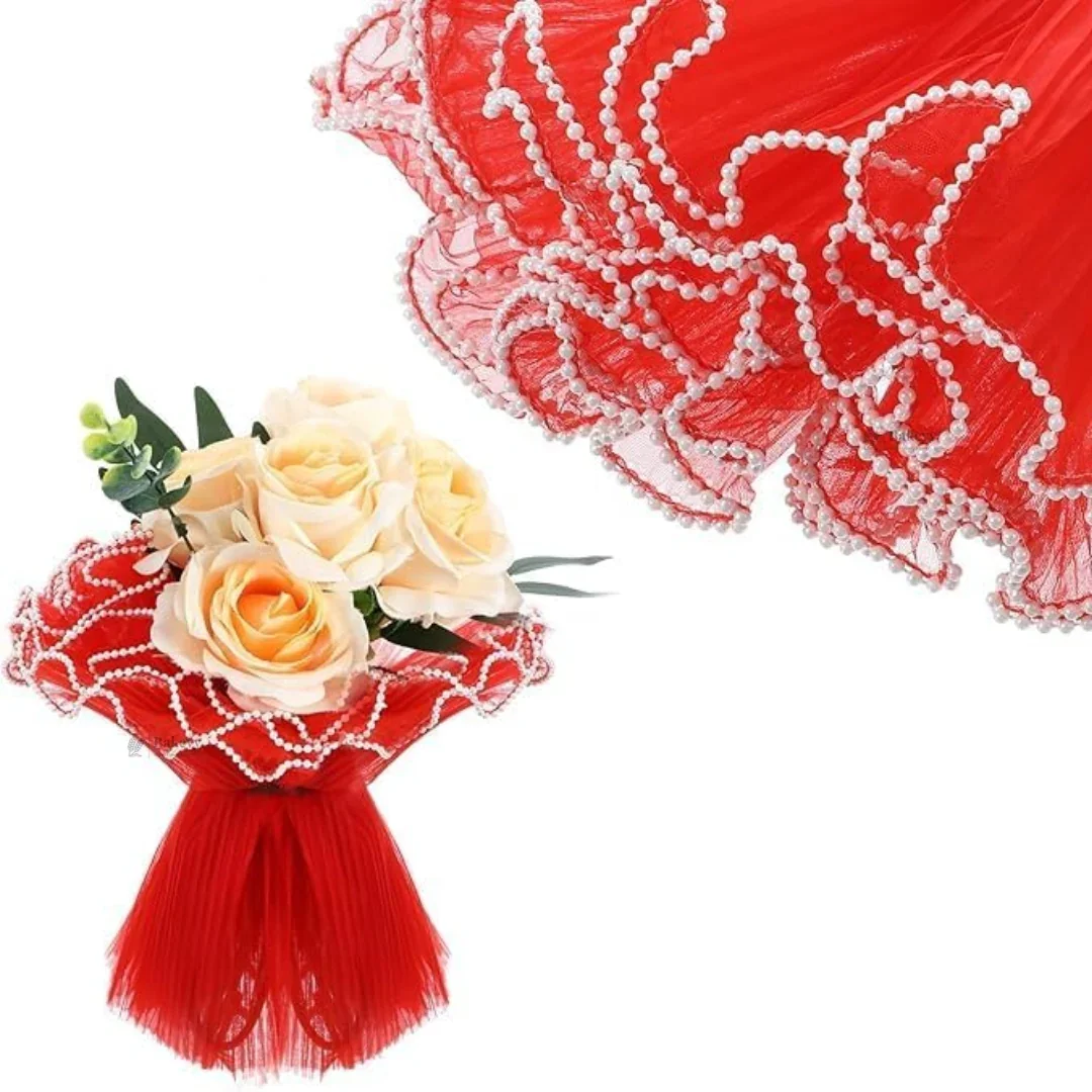 Flower Wrapping Mesh Roll | Decorative Bouquet Wrap | Florist Packaging | Pack of 1 - Image 7