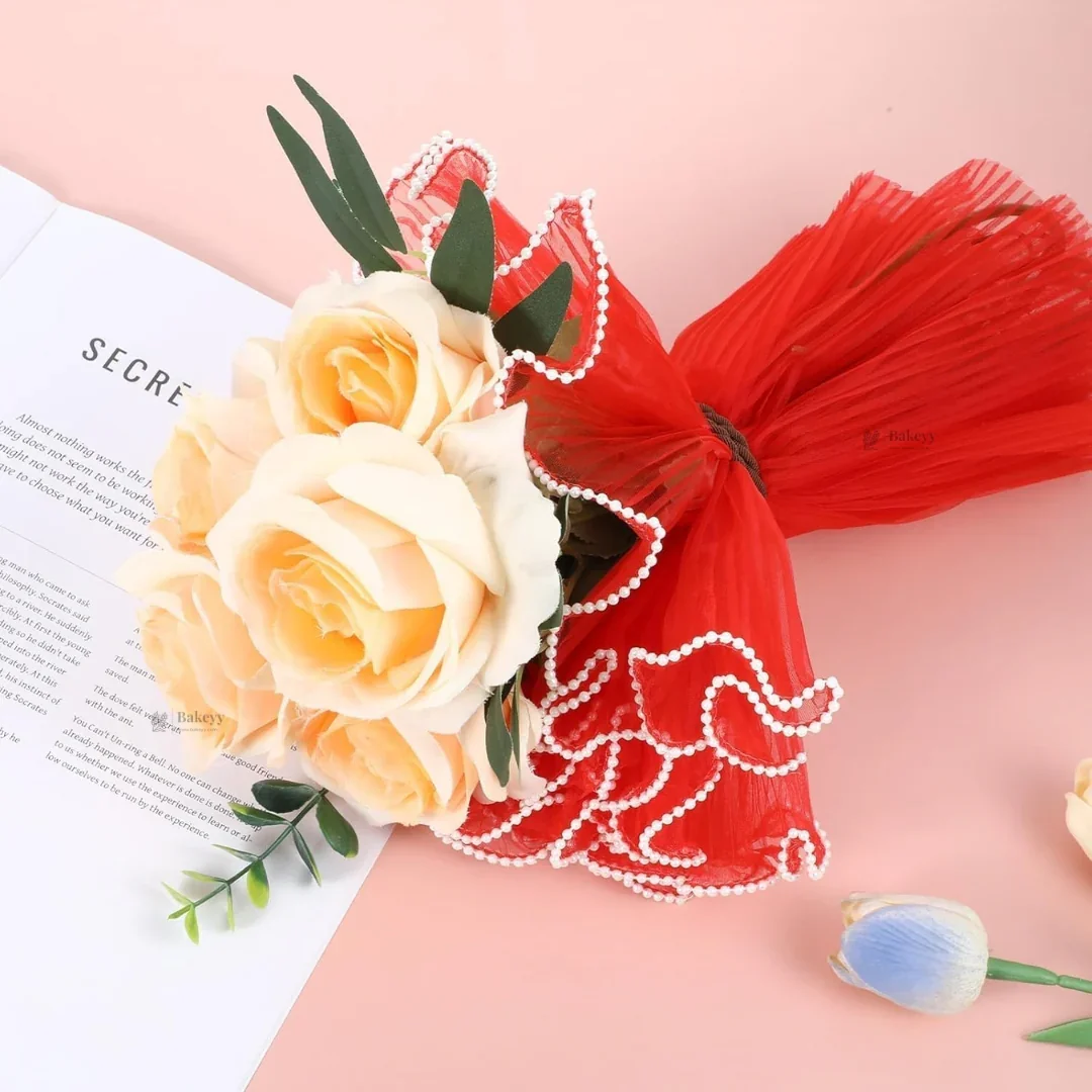 Flower Wrapping Mesh Roll | Decorative Bouquet Wrap | Florist Packaging | Pack of 1 - Image 8