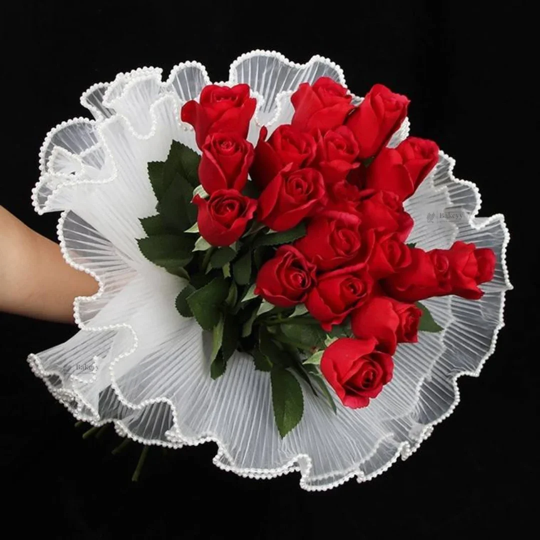 Flower Wrapping Mesh Roll | Decorative Bouquet Wrap | Florist Packaging | Pack of 1 - Image 9