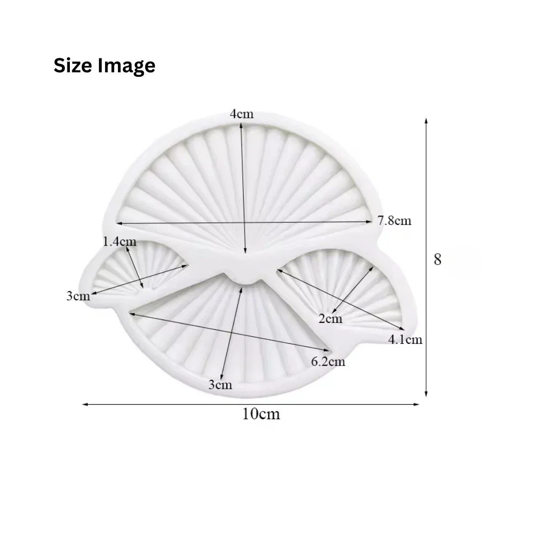 161 | Folding Fan Silicone Fondant Mould – 1 Piece - Image 2