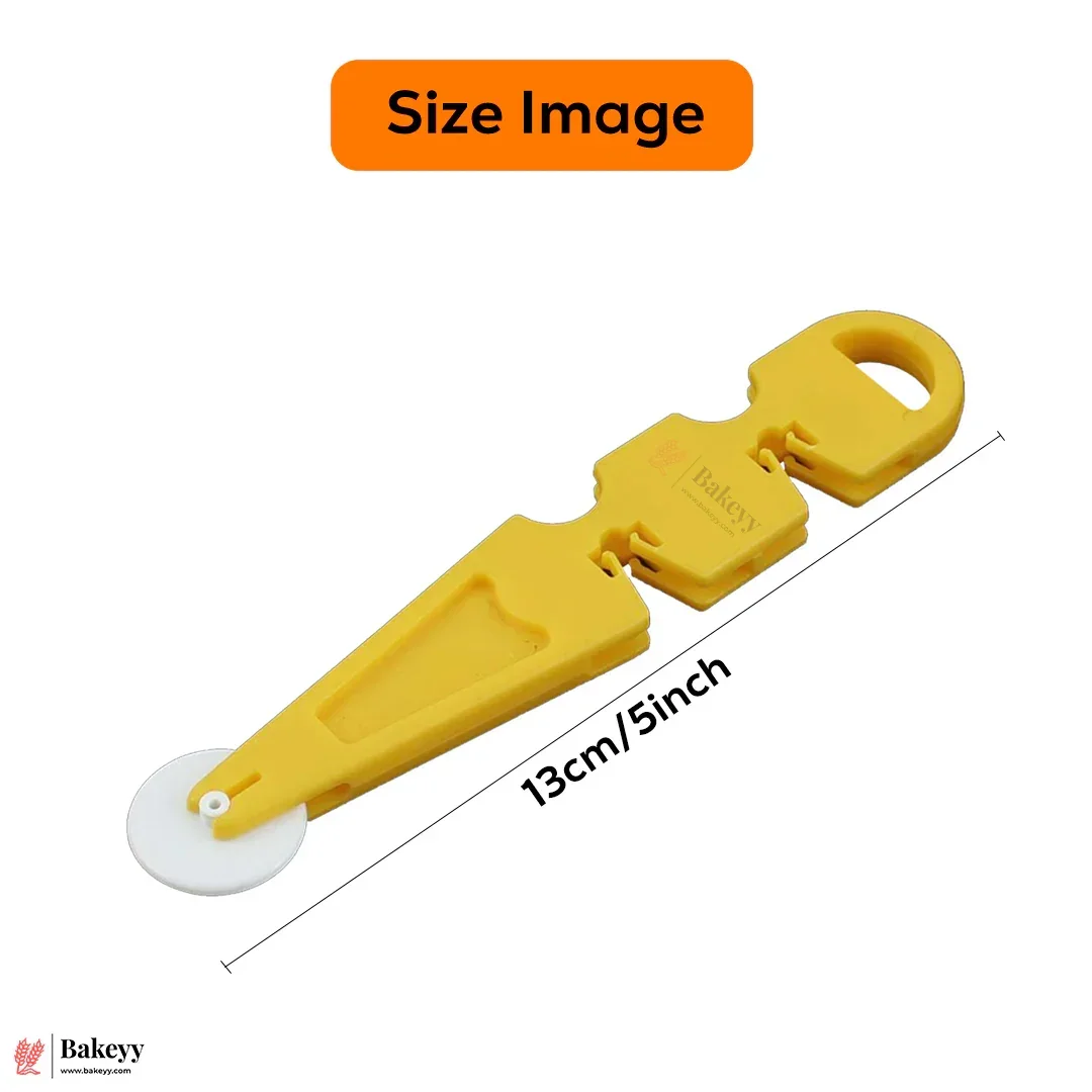 Fondant Cutter & Embosser Tool – With 3 Interchangeable Wheels | For Cake Decorating, Fondant, and Pastry Design - Image 2