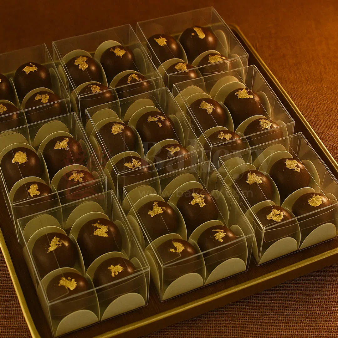 Four Cavity Transparent Chocolate Box | Pack of 100 - Image 4