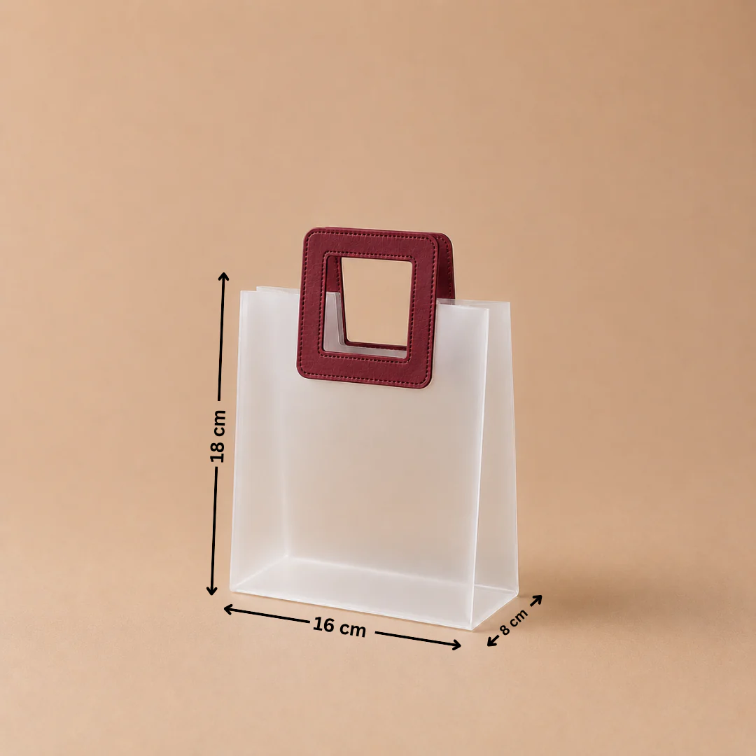 Frosted Carry Bag | Square Handle | 3 Sizes | Multiple Colours | Set 2 | Pack of 12 - Image 10