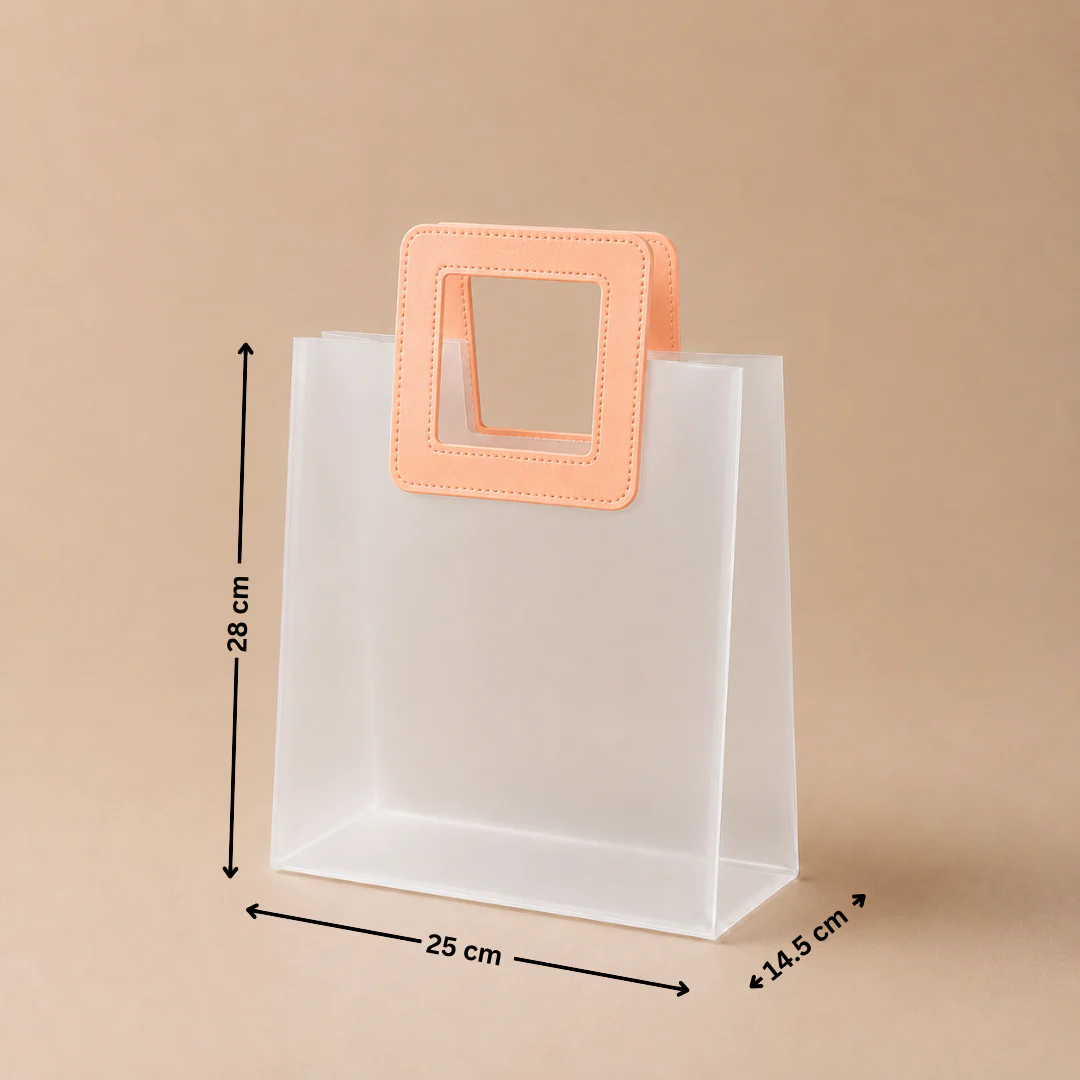 Frosted Carry Bag | Square Handle | 3 Sizes | Multiple Colours | Set 2 | Pack of 12 - Image 11