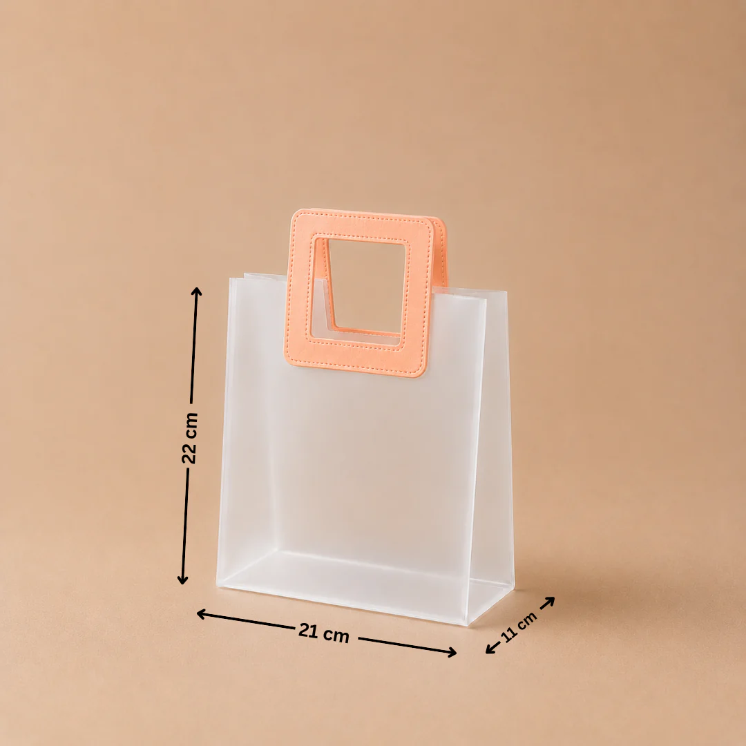 Frosted Carry Bag | Square Handle | 3 Sizes | Multiple Colours | Set 2 | Pack of 12 - Image 12
