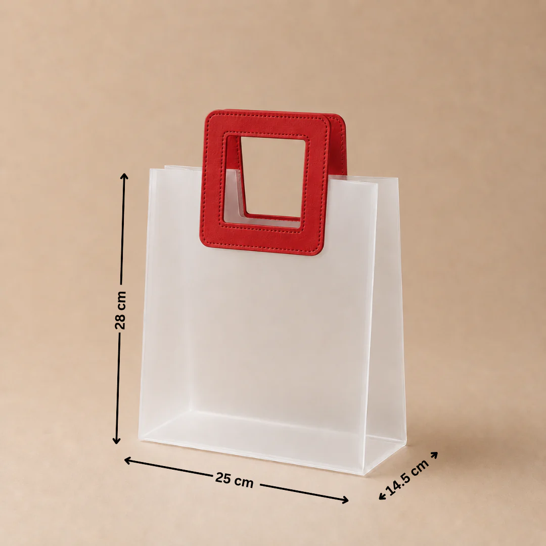 Frosted Carry Bag | Square Handle | 3 Sizes | Multiple Colours | Set 2 | Pack of 12 - Image 14