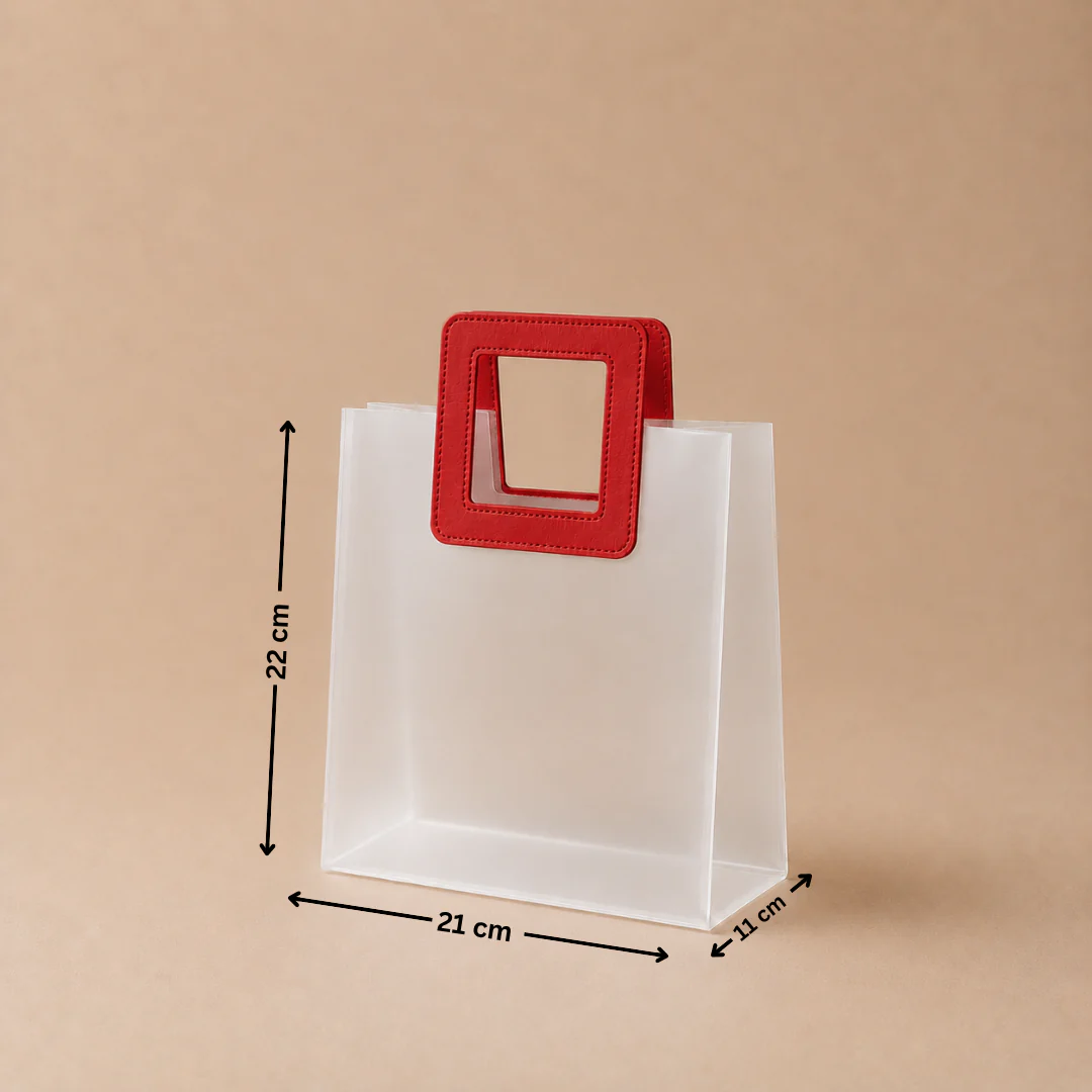 Frosted Carry Bag | Square Handle | 3 Sizes | Multiple Colours | Set 2 | Pack of 12 - Image 15