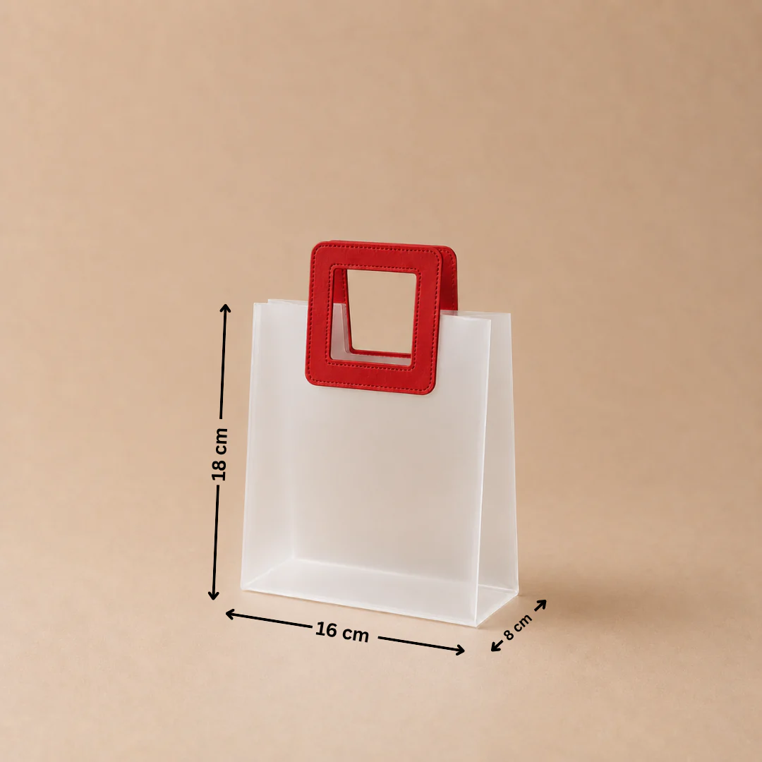 Frosted Carry Bag | Square Handle | 3 Sizes | Multiple Colours | Set 2 | Pack of 12 - Image 16
