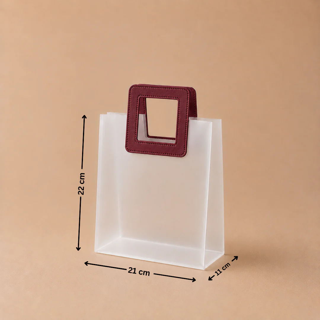 Frosted Carry Bag | Square Handle | 3 Sizes | Multiple Colours | Set 2 | Pack of 12 - Image 9