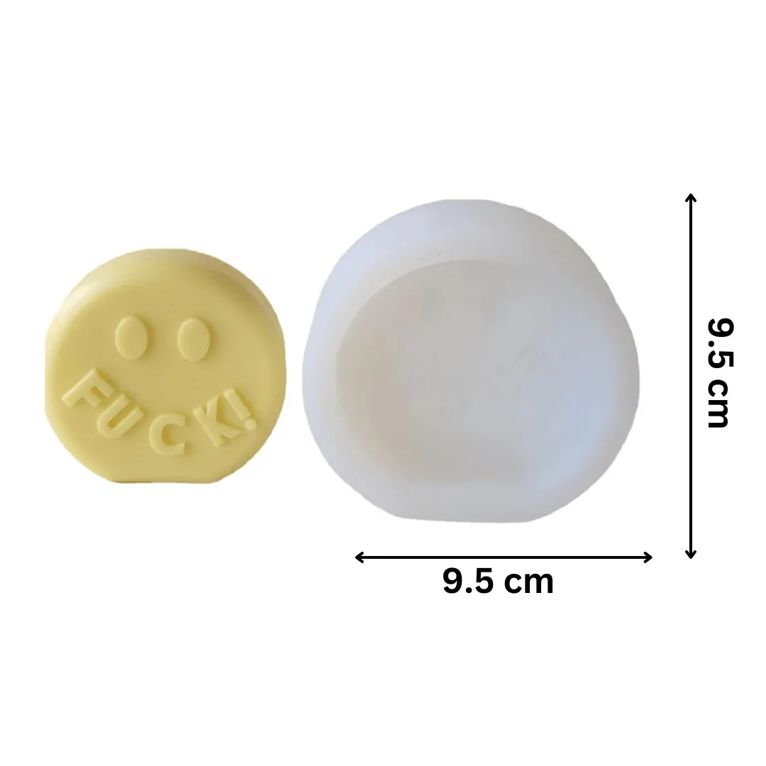Fuck! Round Shape Silicon Candle Moulds - Image 2