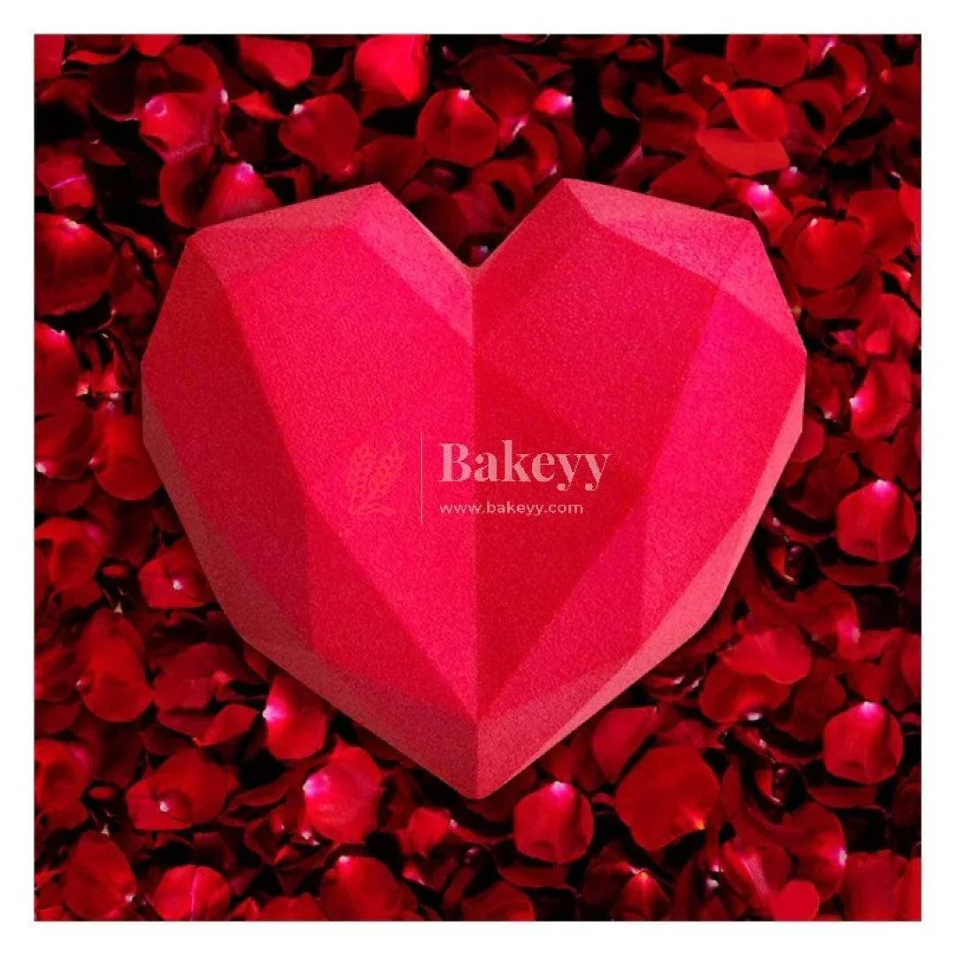 Geometry Heart Shape Mould | Silicone Mould | Pack of 1 - Image 3
