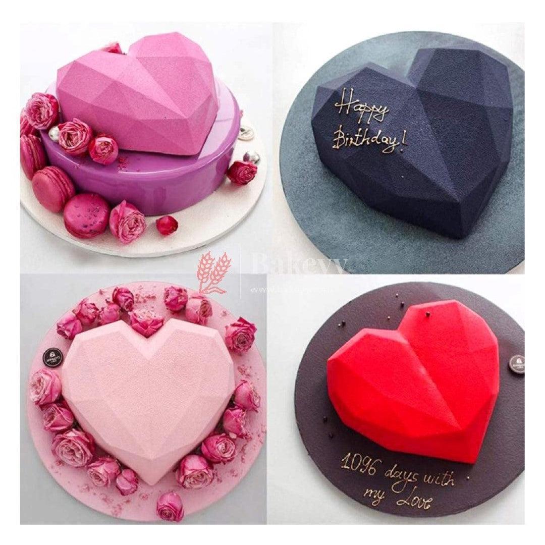 Geometry Heart Shape Mould | Silicone Mould | Pack of 1 - Image 4