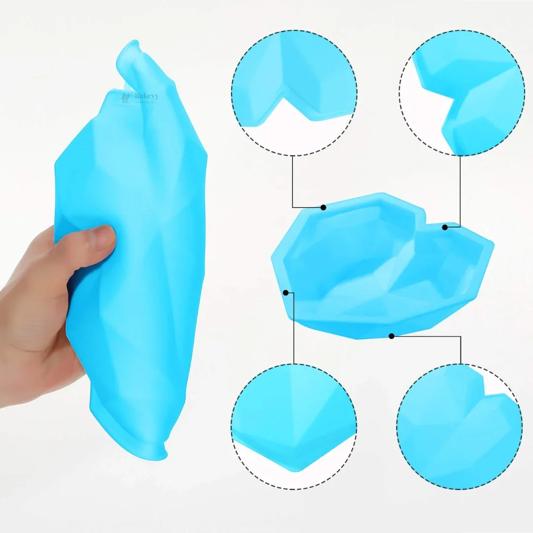 Geometry Heart Shape Mould | Silicone Mould | Pack of 1 - Image 7