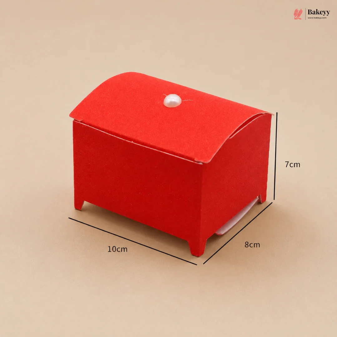 Gift Box | Pack Of 10 | Chocolate Packing Box | Return Gift Box | Red Colour Big - Image 2